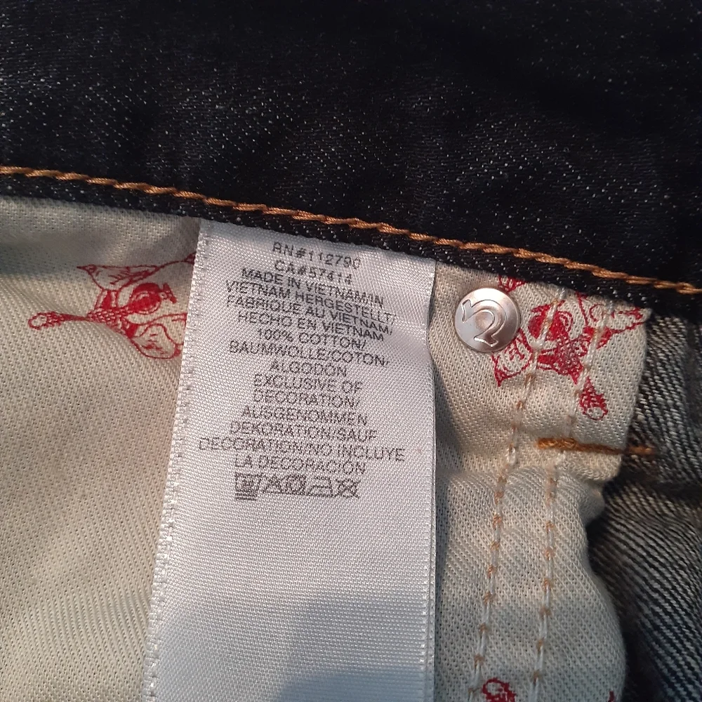 🛍True Religion Ricky Men's World Tour Straight Leg Blue Jeans Sz 40X34